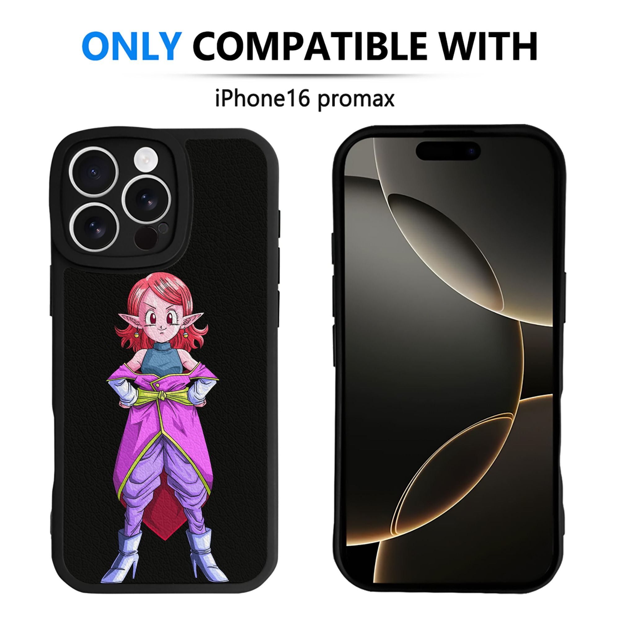 （画像用） ドラゴンボール DRAGON BALL 【iPhone 16シリーズ対応】シリコンスマホケース（レザー調） 材質：シリコン